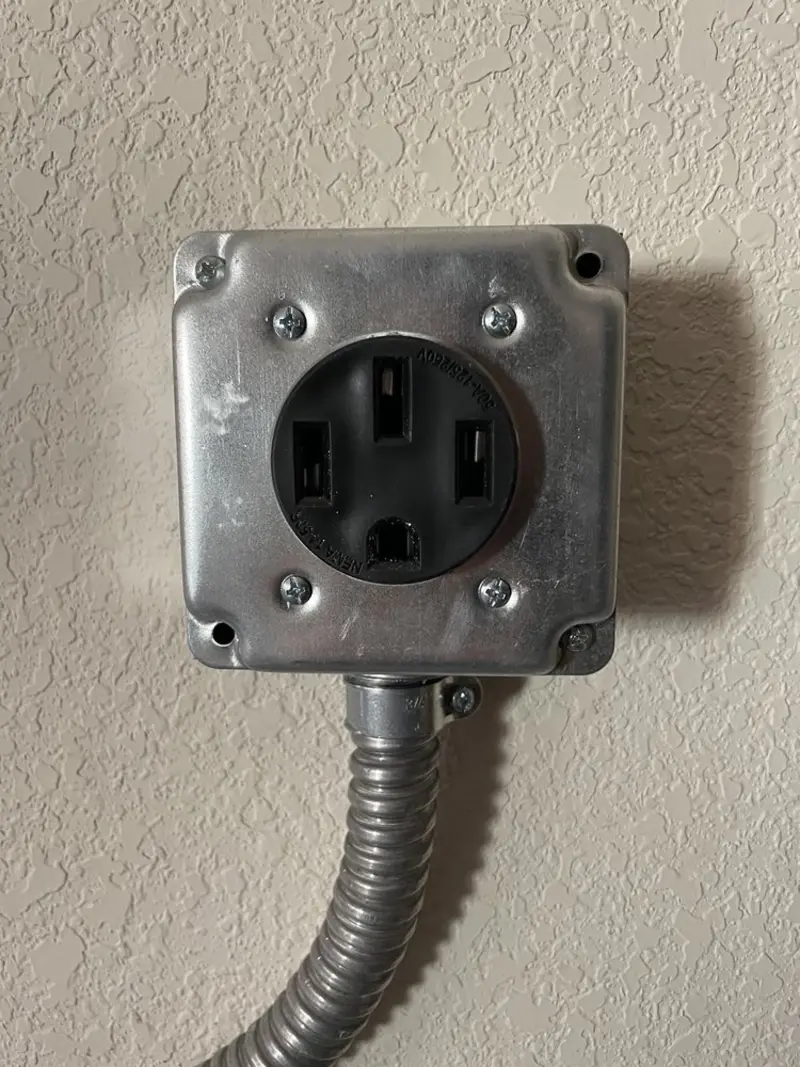 NEMA 14-50 outlet installed for Electrical Panel Upgrade in Tamiami